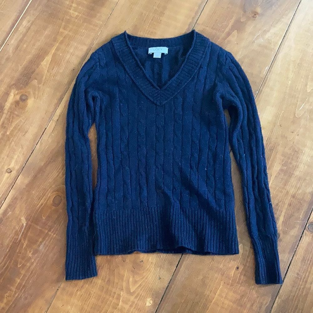 Loft navy sweater